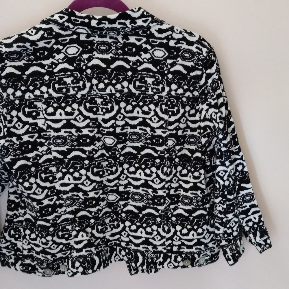 Ruby Rd. Petite Stretch Jacket 3/4 Sleeve - Picture 2 of 6